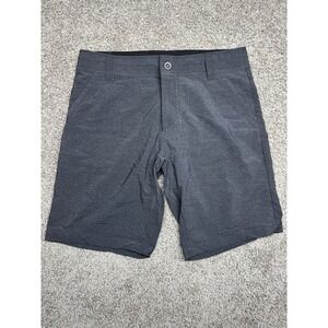 Kuhl Shorts Mens Grey 32 Button Zipper Drawstring Chino
